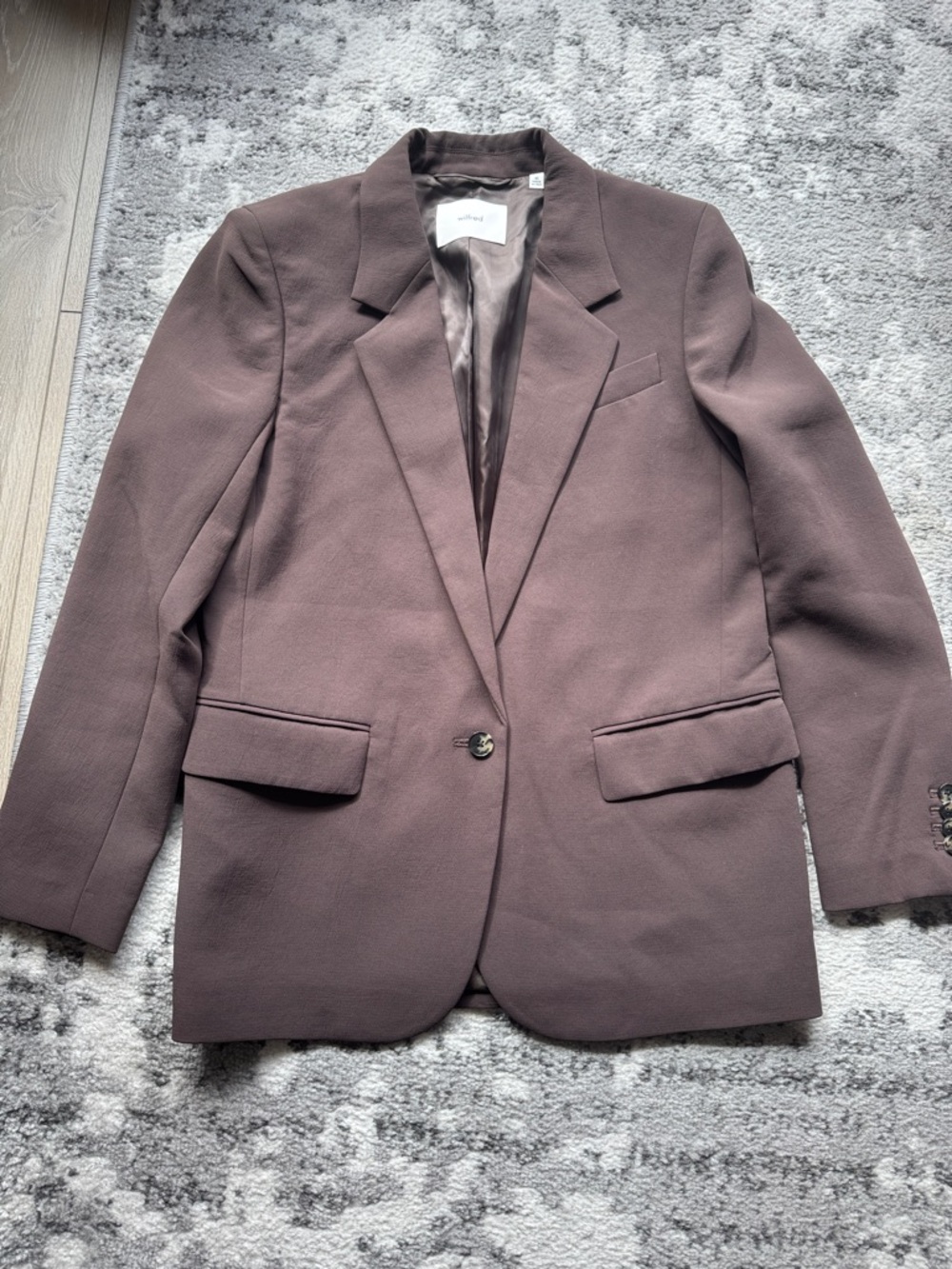 aritzia brown blazer